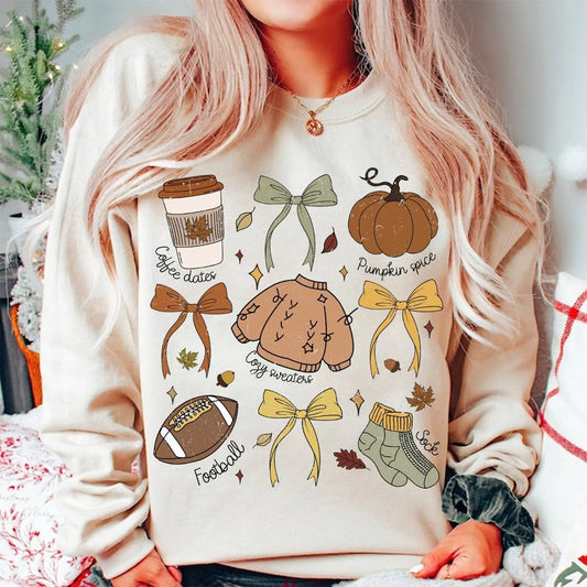 Fall List & Collage Sand Sweatshirt