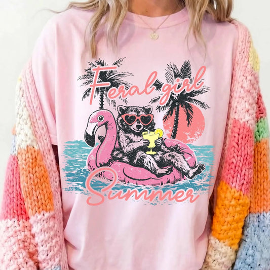 Feral Girl Summer Pool Floatie Blossom Tee