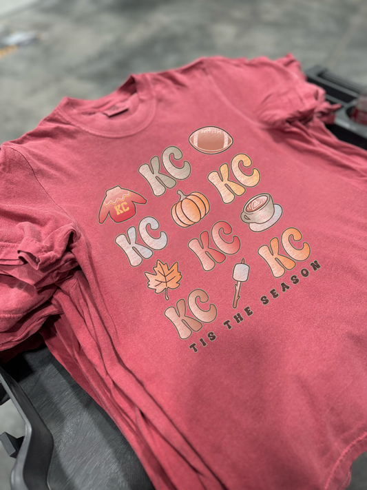 KC Fall Collage Crimson Tee