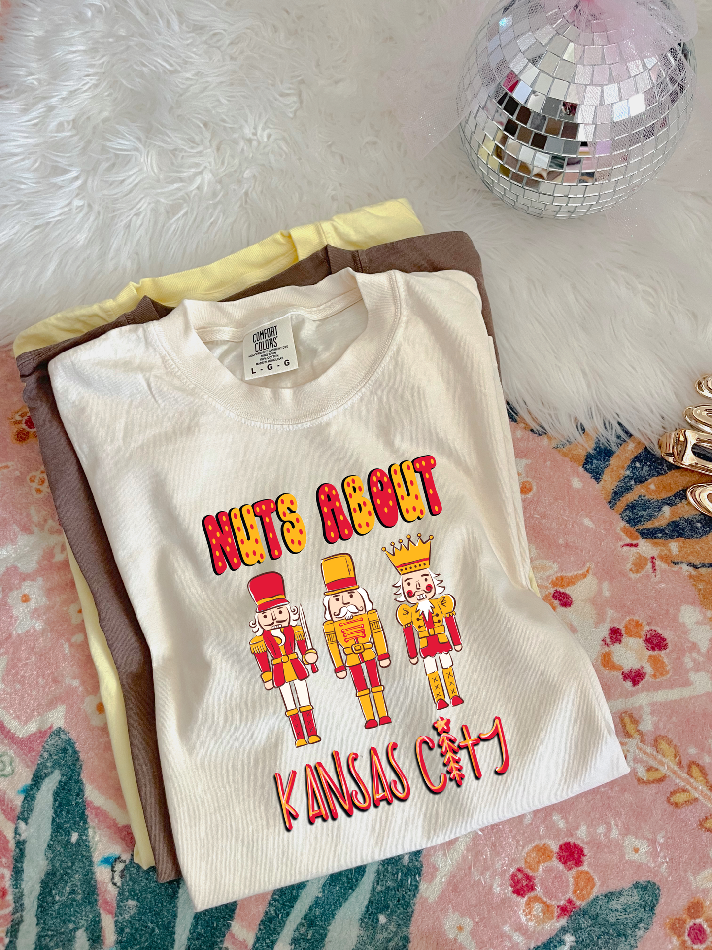 **HALFTIME DEAL** Nuts About Kansas City Ivory Tee