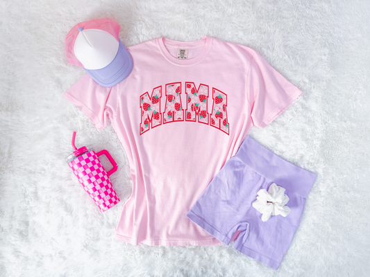 Strawberry Mama Blossom Tee