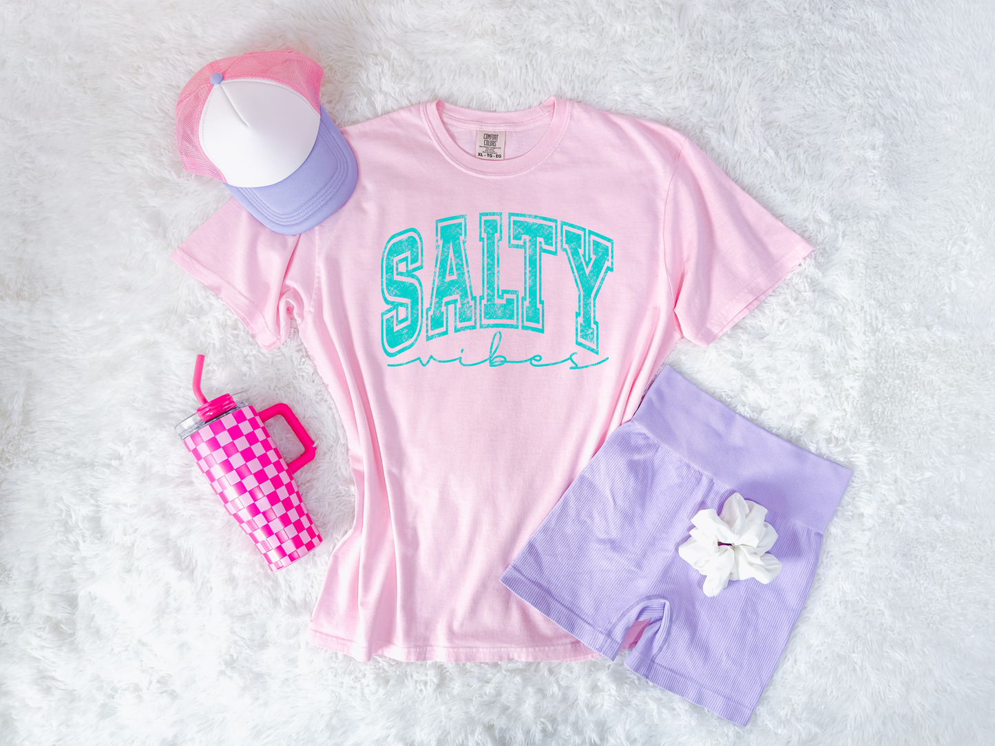 **DEAL PRICE** Blue Salty Vibes Blossom Tee