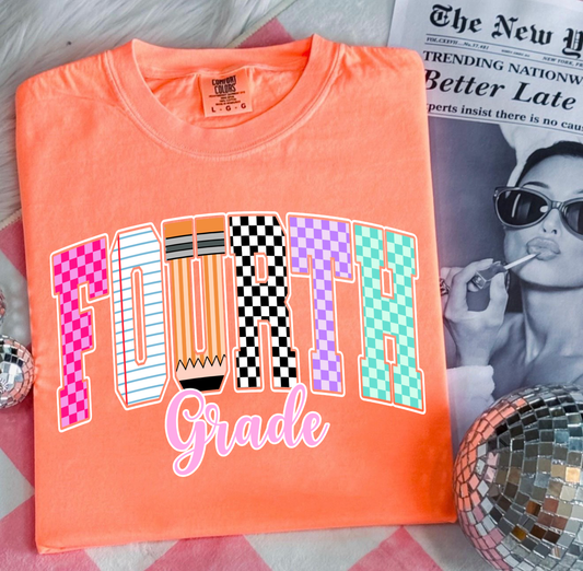 **BACK TO SCHOOL** First Day Grade Melon Tee