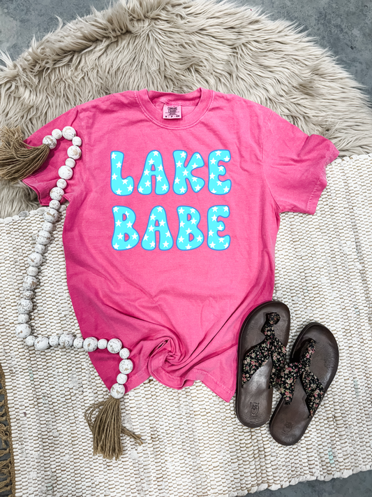 **DEAL PRICE** Blue Lake Babe White Stars Crunchberry Tee