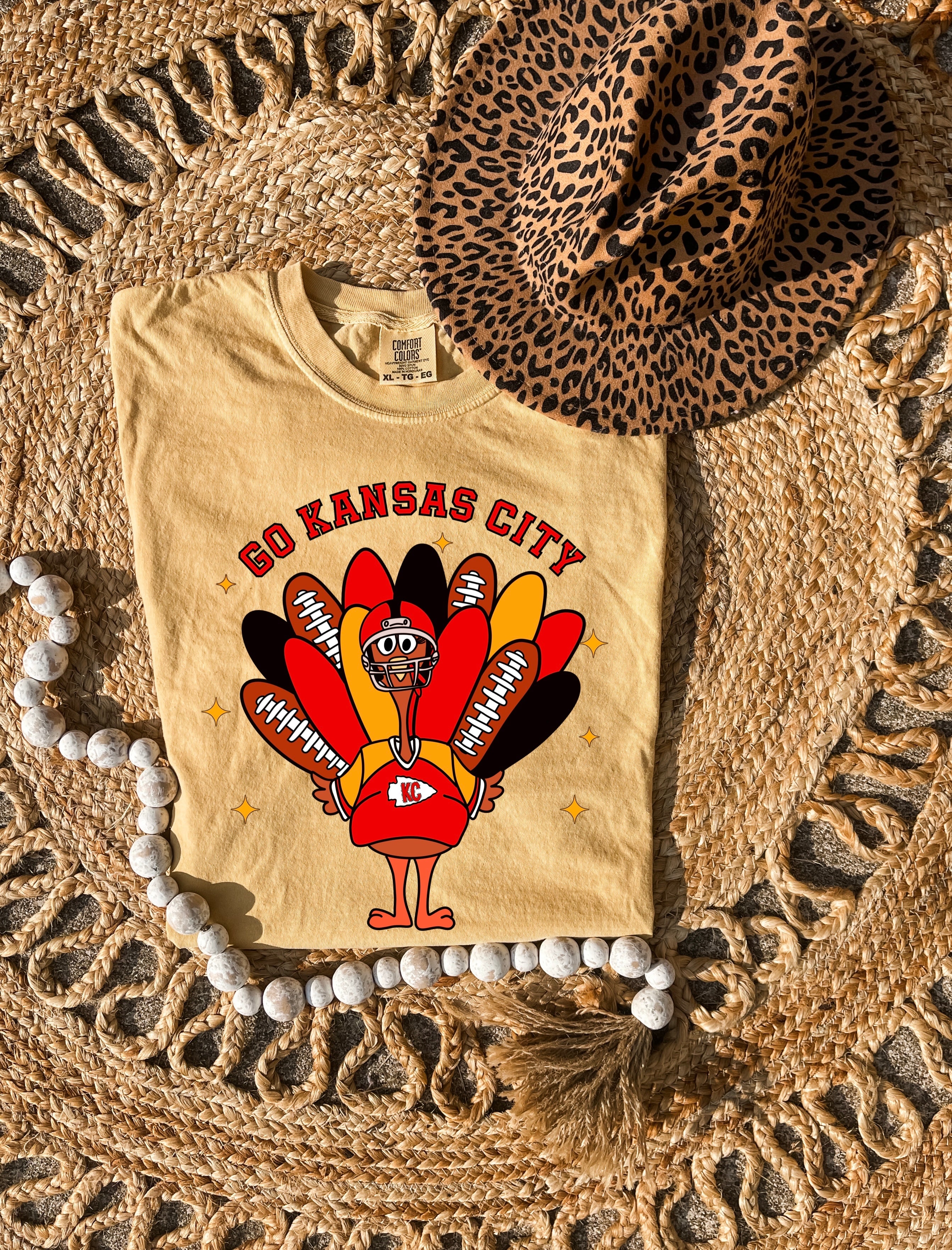 **HALFTIME DEAL** KC Turkey Mustard Tee – Olive Street Boutique