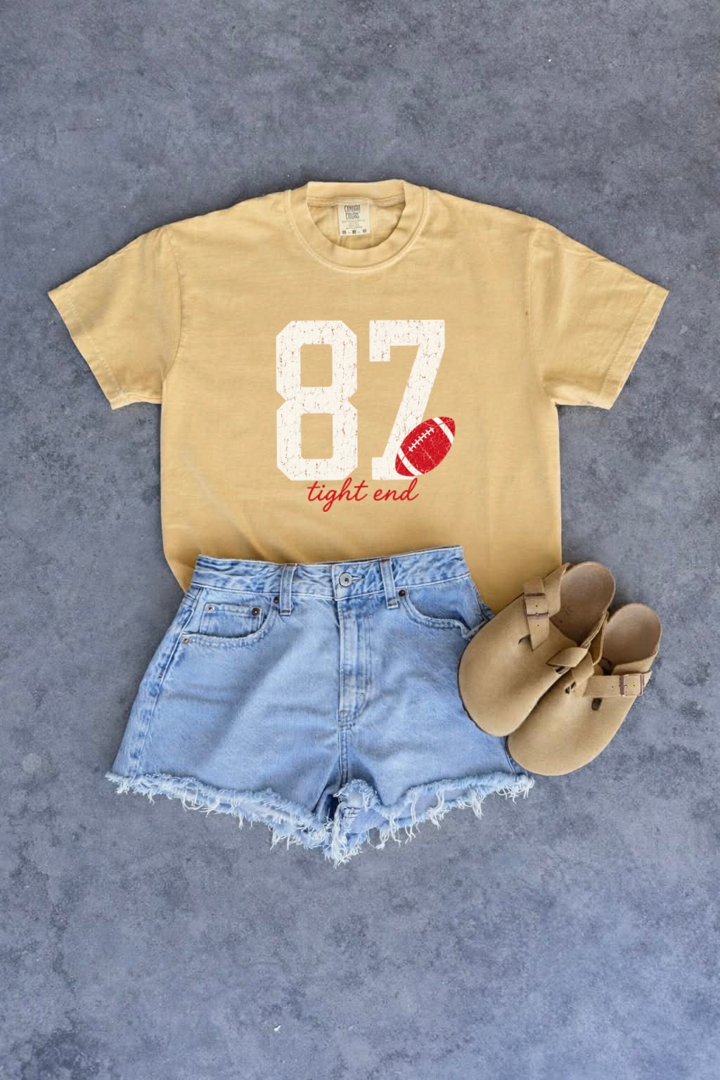 **HALFTIME DEAL** 87 Tight End Mustard Tee