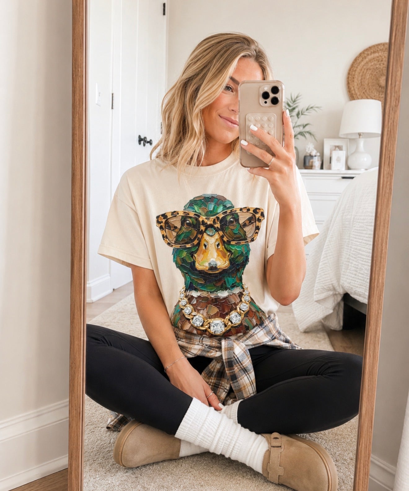 Glam Mallard Ivory Tee