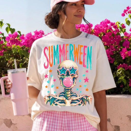 Summerween Skeleton Ivory Tee