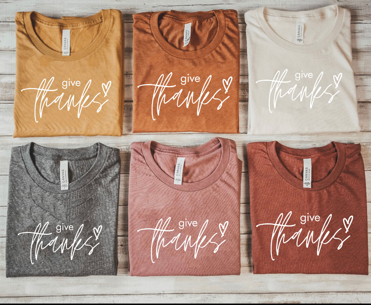 **DEAL PRICE** White Give Thanks Fall Color Options