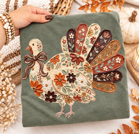 Harvest Turkey Moss Tee