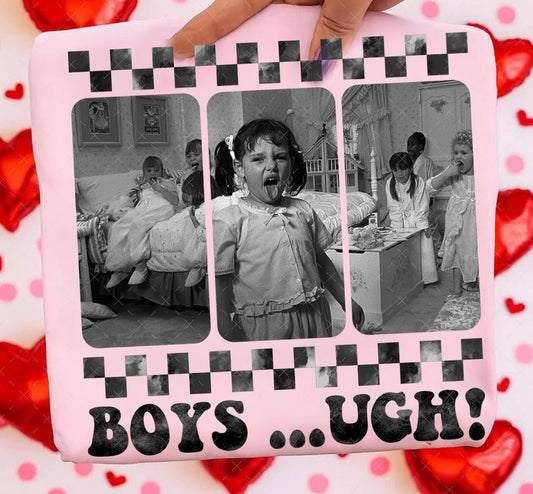 Boys….UGH Light Pink Option