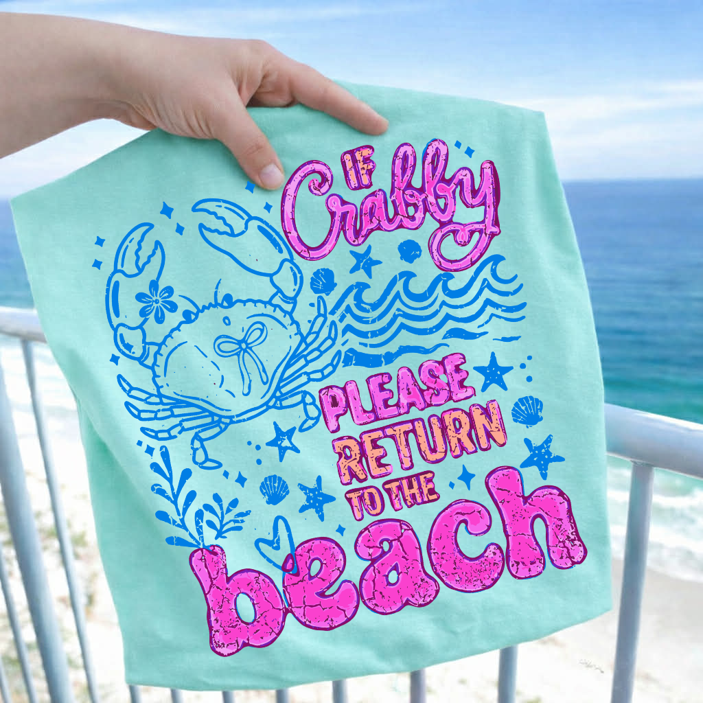**DEAL OF THE DAY** Crabby Beach Chalky Mint Tee