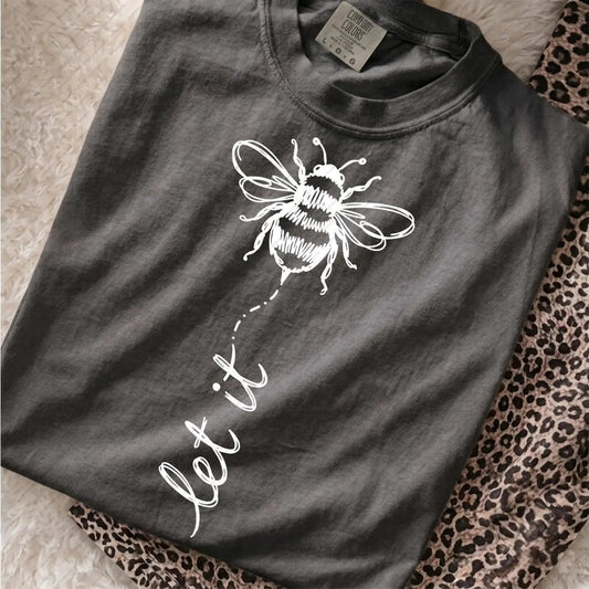 White Let It Bee Pepper Tee