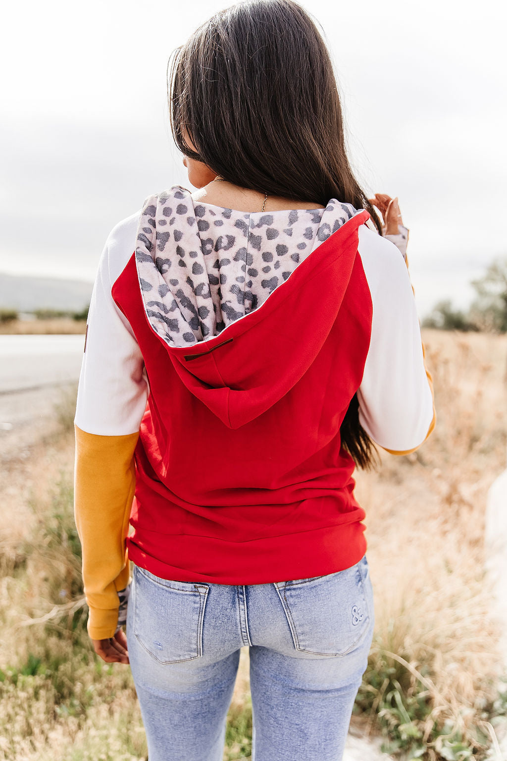 READY TO SHIP--Red & Gold Half Zip❤️💛