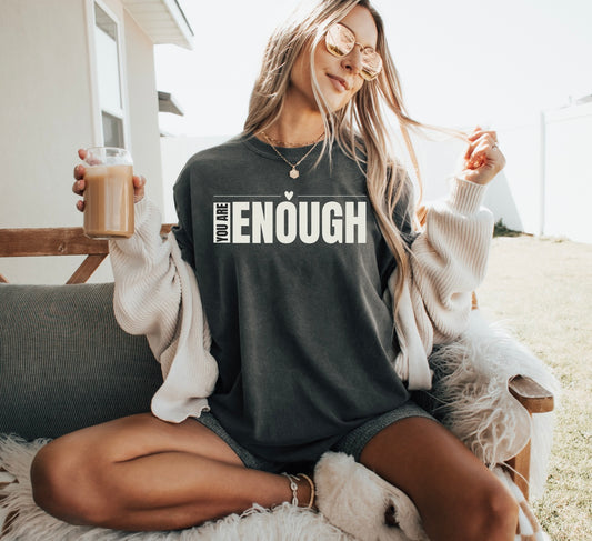You Are Enough Heart Pepper Tee
