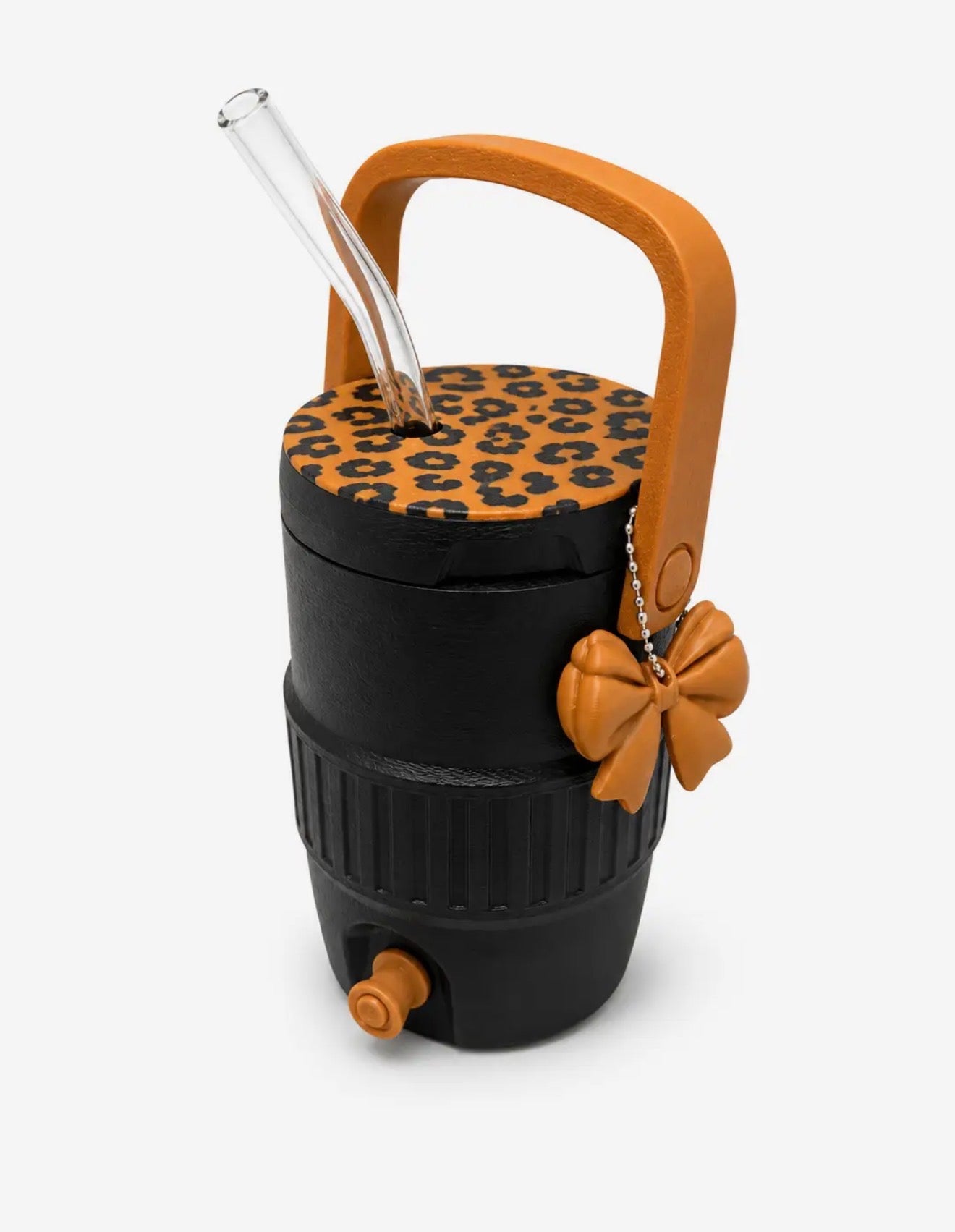 **PREORDER** Black/Leopard 12oz Jug Cooler Can Holder