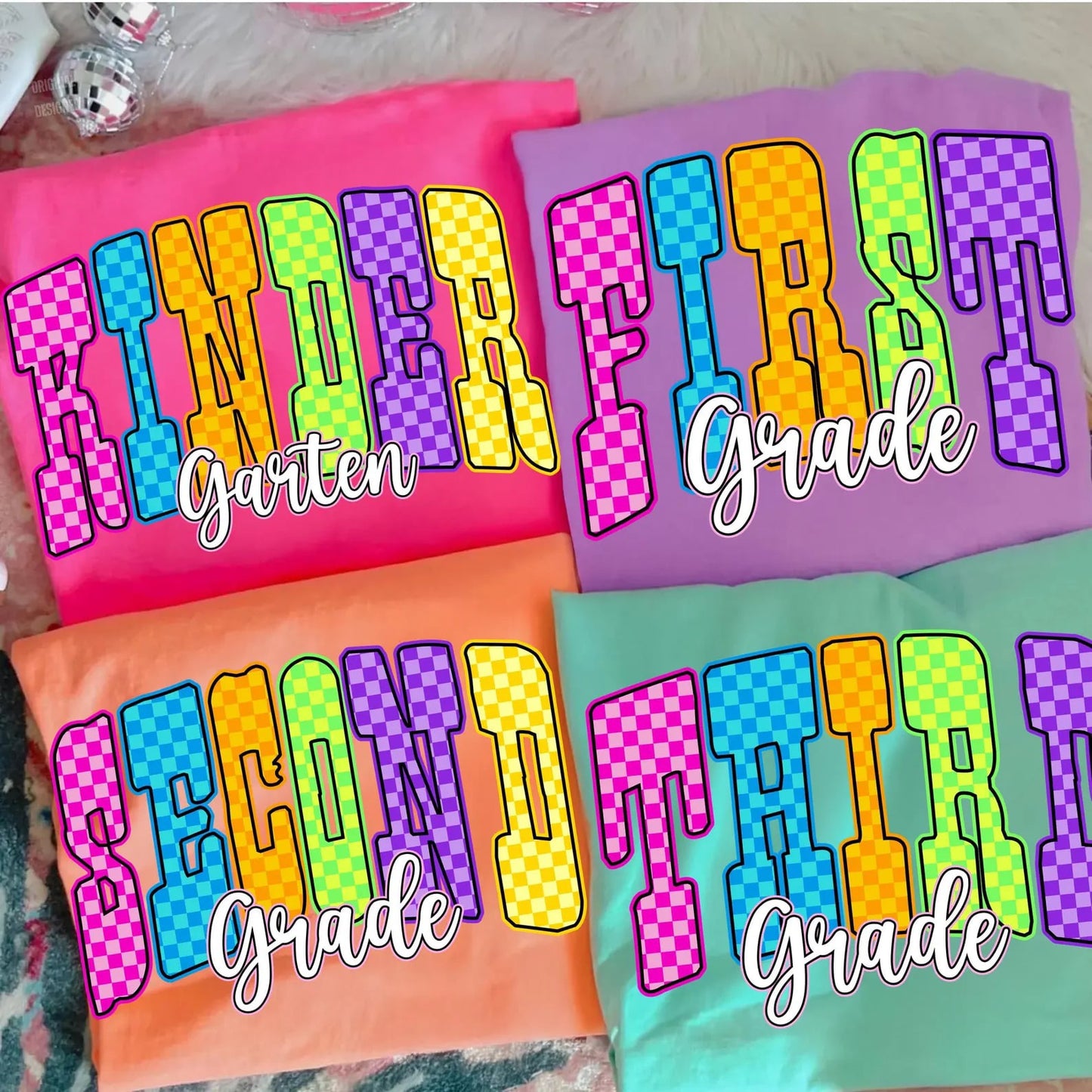 **BACK TO SCHOOL** Checkered Grade Island Reef Tee