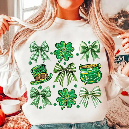 Leprechaun Collage Sand Sweatshirt