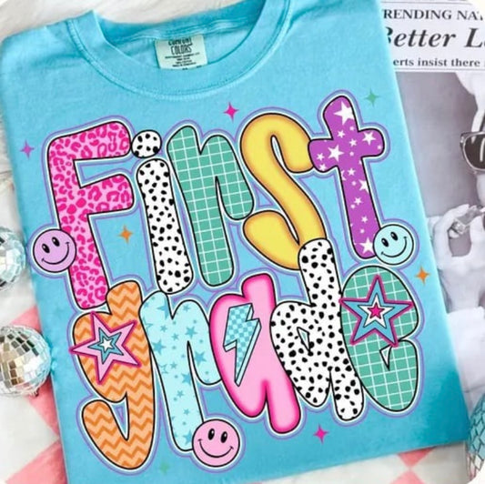 **BACK TO SCHOOL** Stars Grade Lagoon Tee