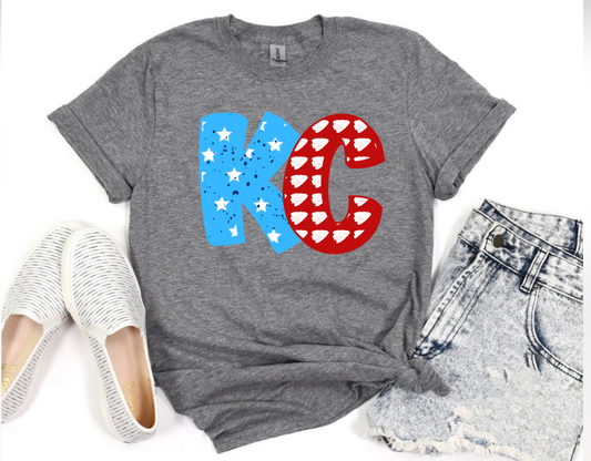 Blue Stars & Arrowheads Heather Graphite Option