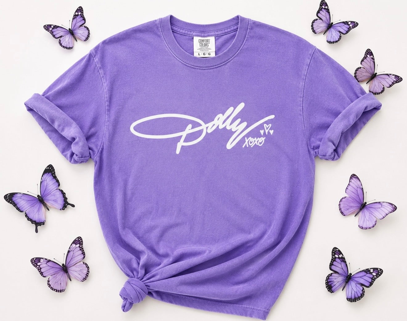 XOXO Hearts Violet Tee