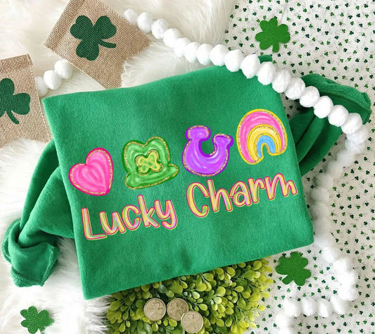 Lucky Charm Irish Green Sweatshirt