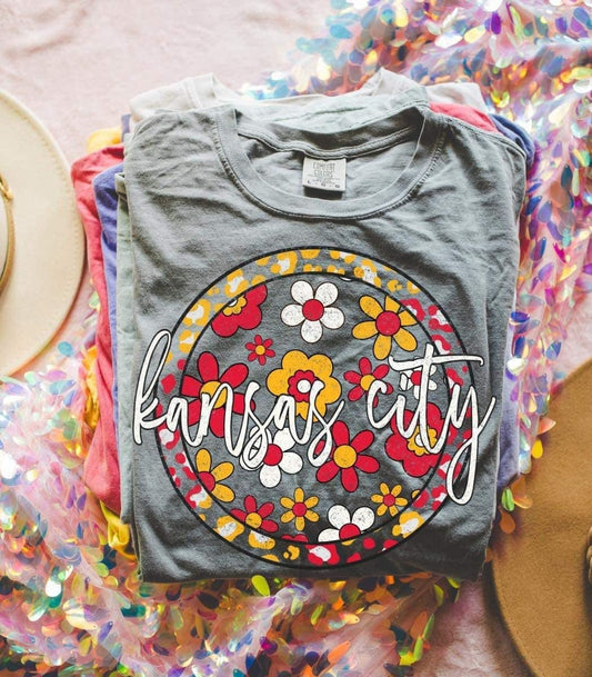 Floral Kansas City Script Circle Pepper