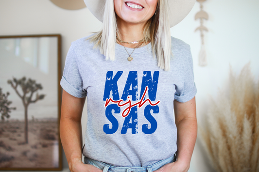 Kansas RCJH Sports Grey Tee