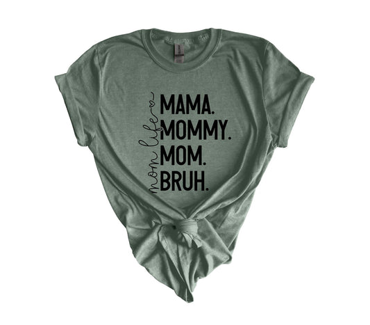 Mama List Heather Forest Tee