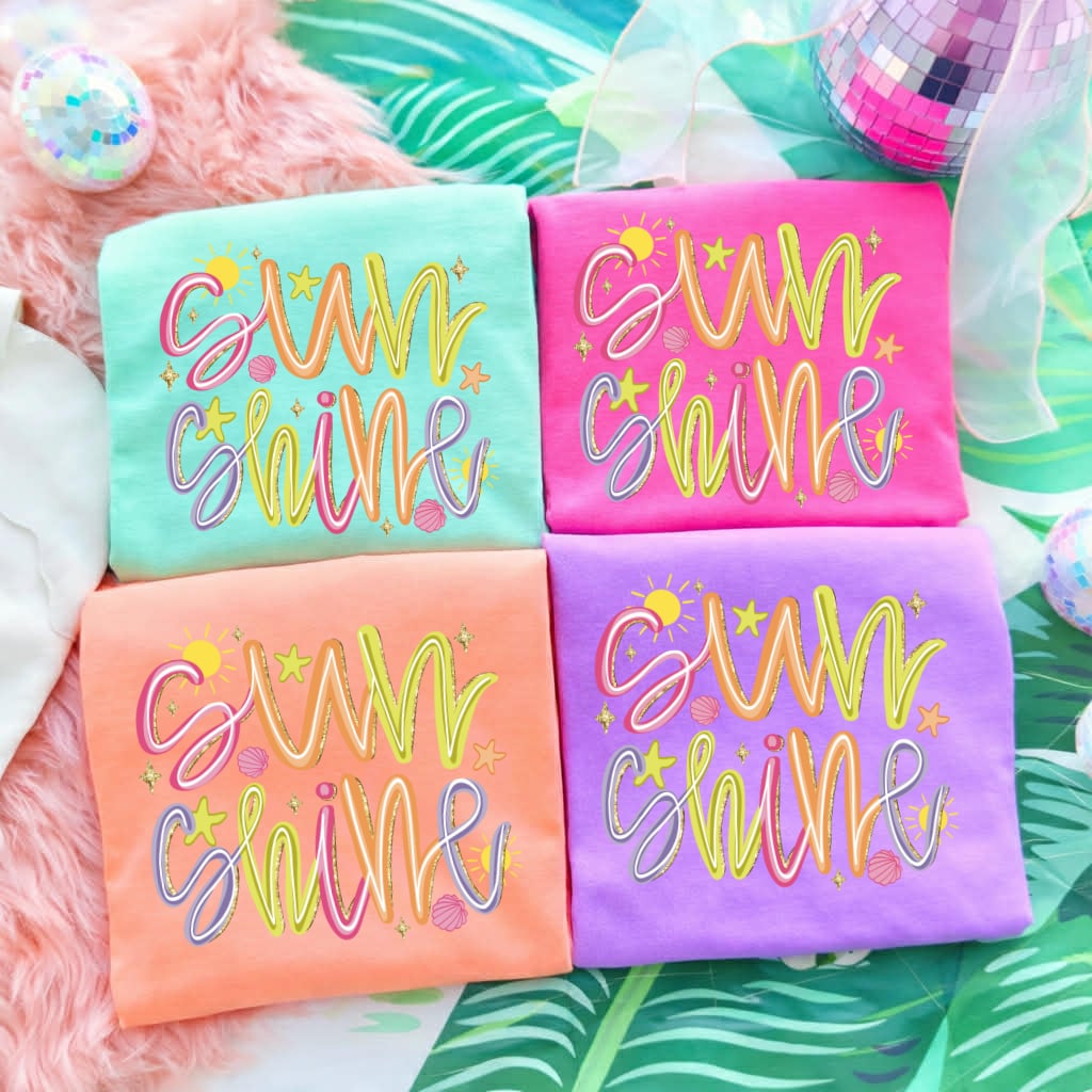 Script Sunshine Tee Options