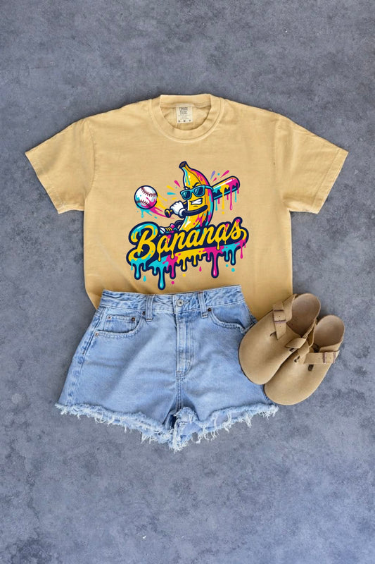 Drippy Bananas Mustard Tee