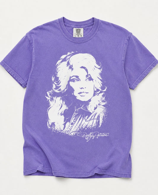 Vintage Outline Violet Short Sleeve/Long Sleeve Option