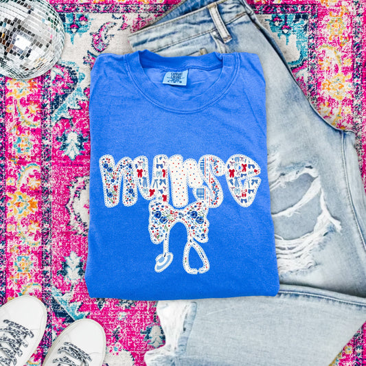 USA Nurse Flo Blue Tee