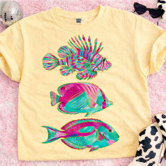 Colorful Fish Banana Tee