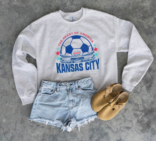 KC Stadium Soccer Ball Ash Sweatshirt