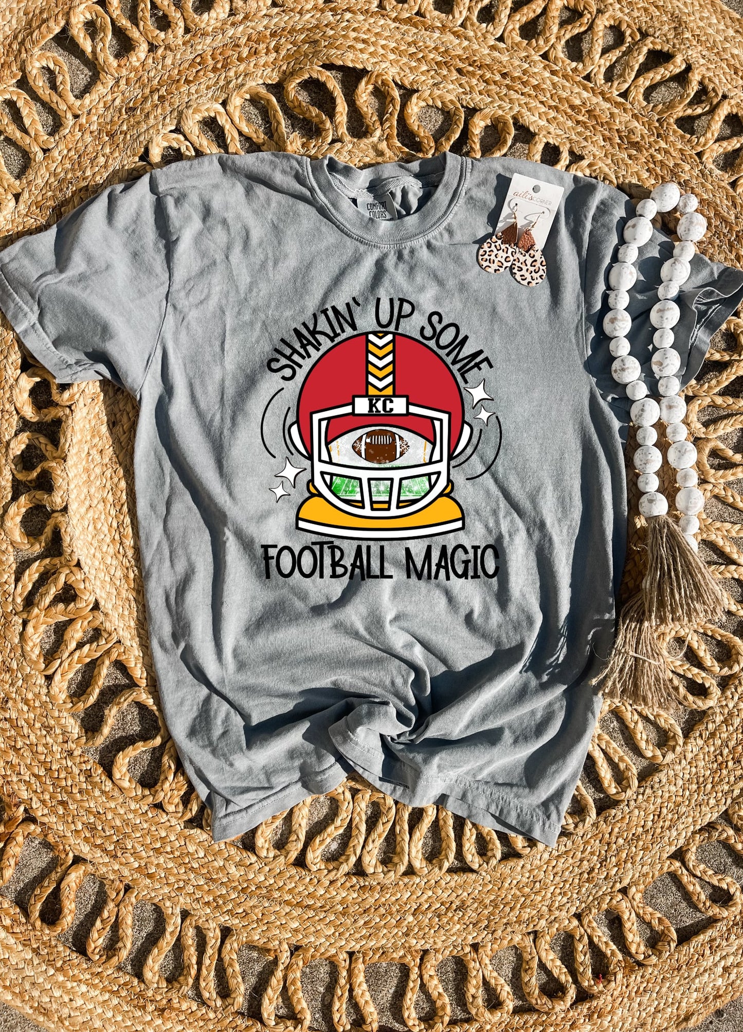 **HALFTIME DEAL** Shaking Up Some Football Magic Grey Tee