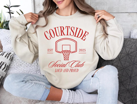 Courtside Social Club Sand Sweatshirt