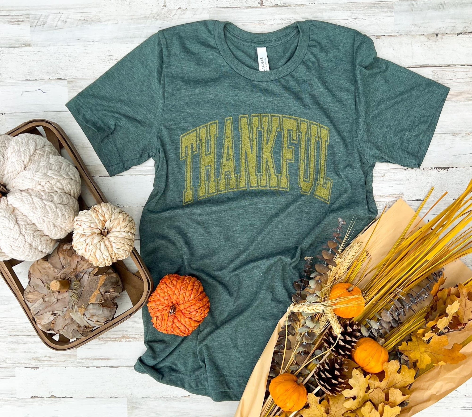 **PREORDER** Gold Shimmer Ink Thankful Tee