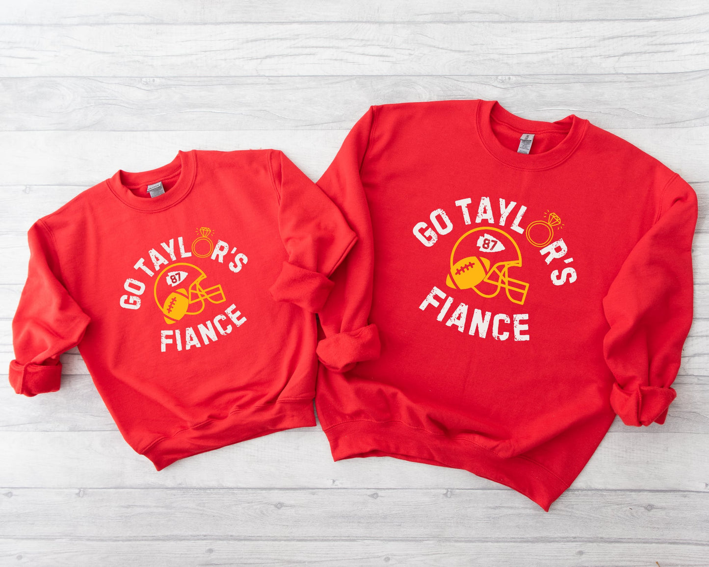 87 Helmet Go Taylor’s Fiance Red Sweatshirt