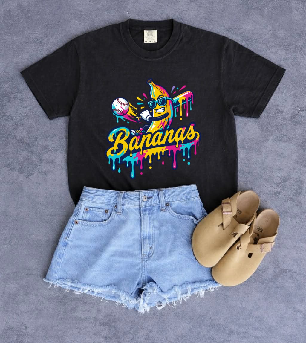 Drippy Bananas Black Tee