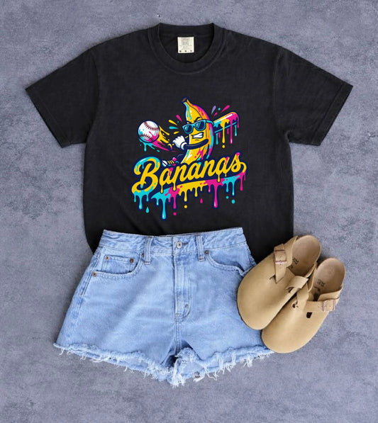 Drippy Bananas Black Tee