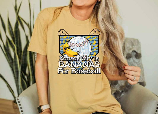 Kansas City Is Bananas For Baseball Mustard Tee