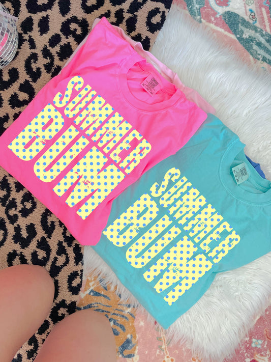 Polka Dot Summer Bum Tee/Tank Option