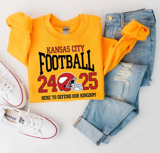 **HALFTIME DEAL** Here To Defend The Dynasty Gold Sweatshirt