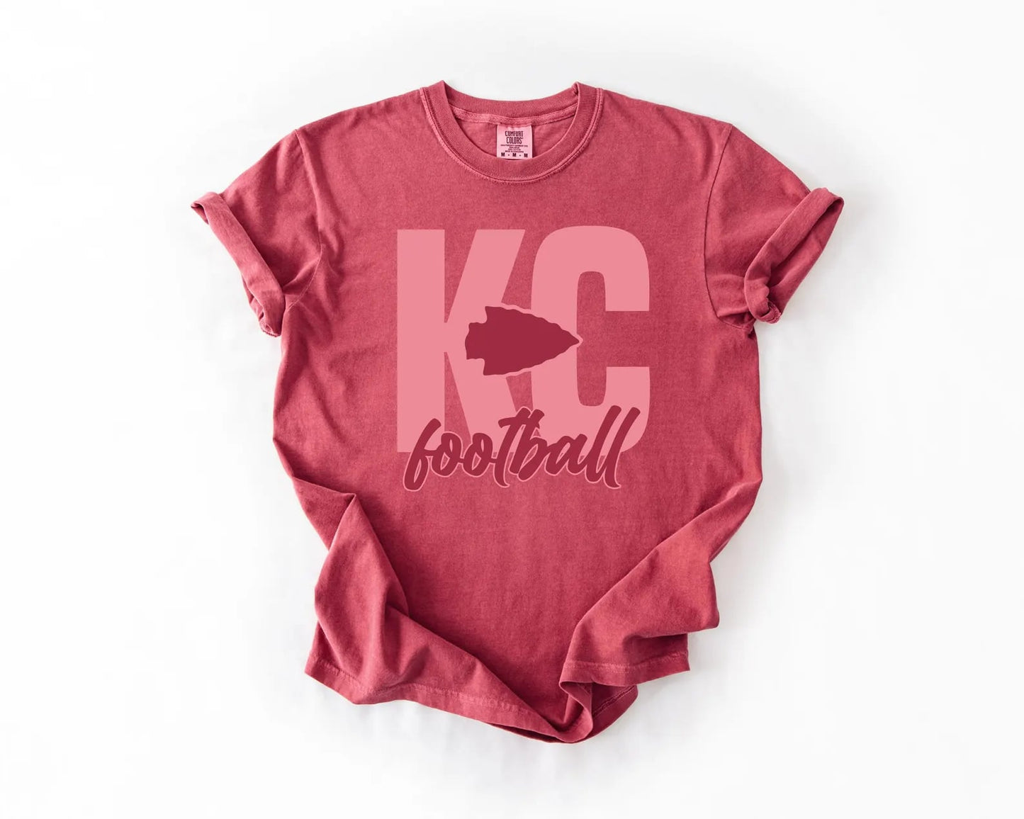 **HALFTIME DEAL** Monochromatic KC Football Crimson Tee