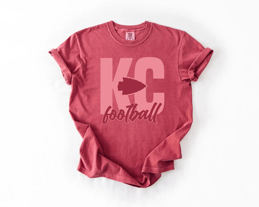 **HALFTIME DEAL** Monochromatic KC Football Crimson Tee