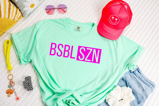 Pink BSBL SZN Island Reef Tee
