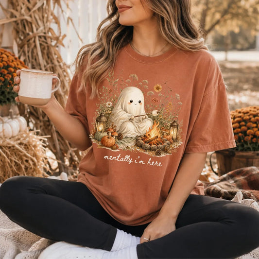 Mentally I’m Here Fall Yam Tee