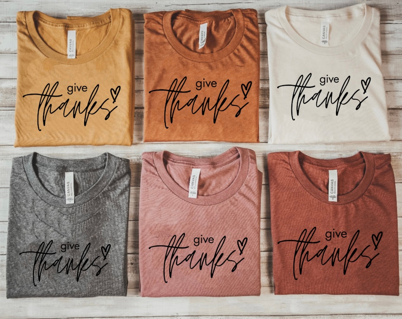 Give Thanks Fall Color Options