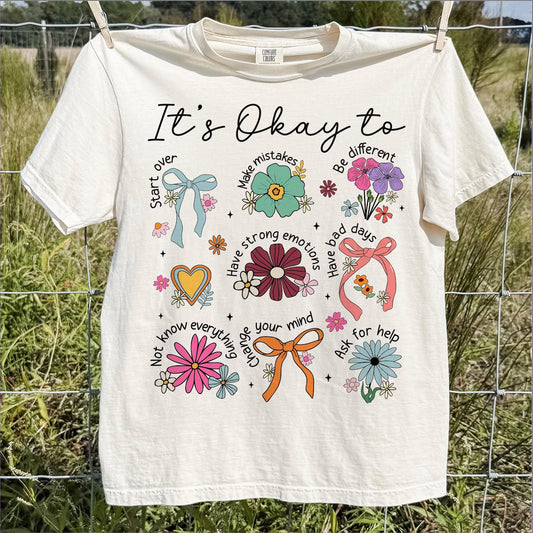 Black Ink List It Is Okay Ivory Tee